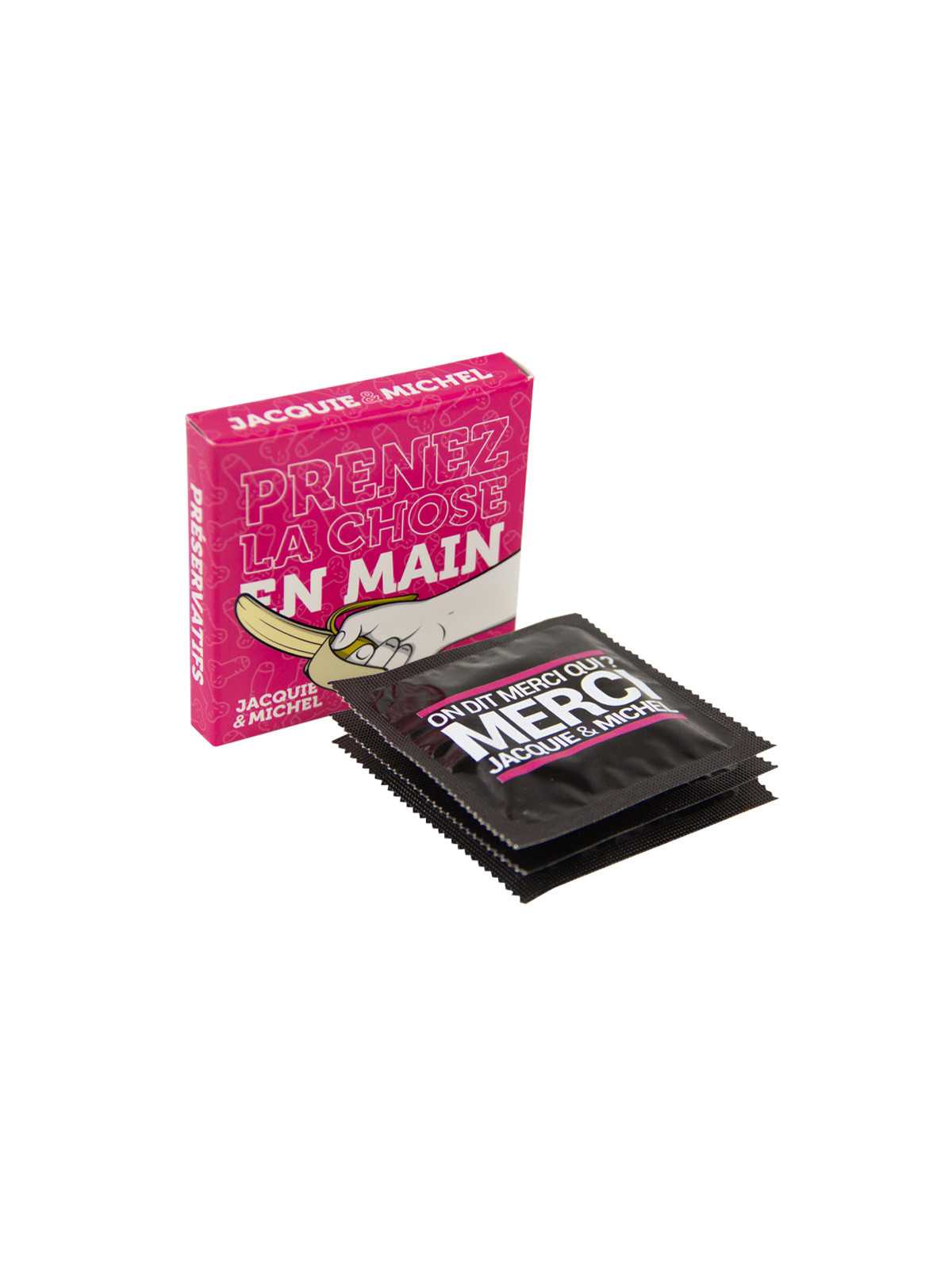 Pochette de 3 préservatifs Jacquie et Michel