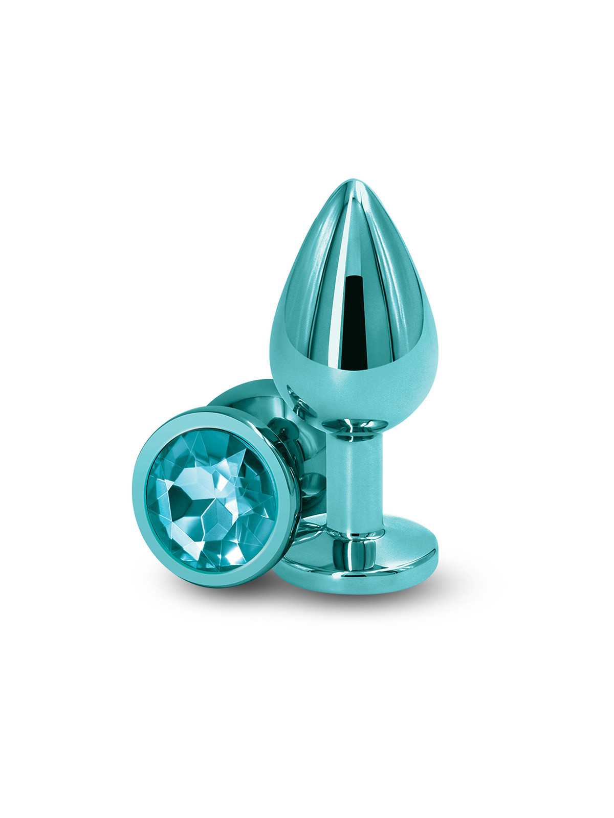 Plug bijou aluminium chromé vert M