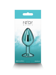 Plug bijou aluminium chromé vert M