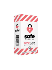 10 préservatifs Safe Super Lube