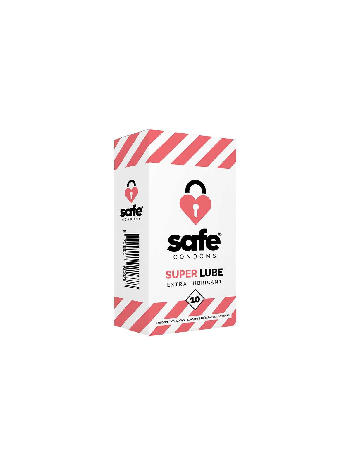 10 préservatifs Safe Super Lube