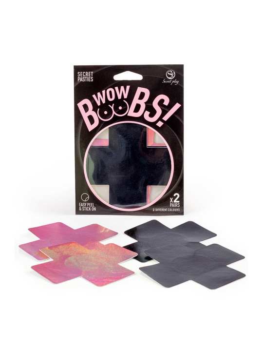 Cache-tétons croix Wow Boobs - Secret Play