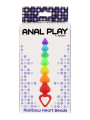 Stimulateur anal Rainbow Heart Beads - Toyjoy