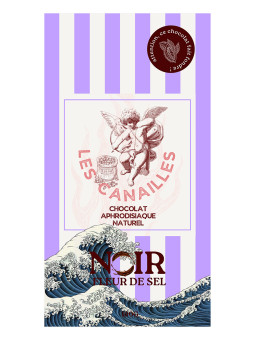 Chocolat noir fleur de sel - Tablette 100g - Les canailles