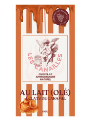 Chocolat au lait éclats de caramel - Tablette 100g - Les canailles
