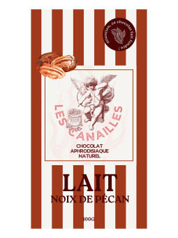 Chocolat au lait noix de pécan - Tablette 100g - Les canailles