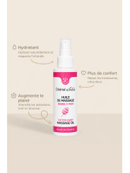 Huile de massage BIO barbe à papa - Divinextases