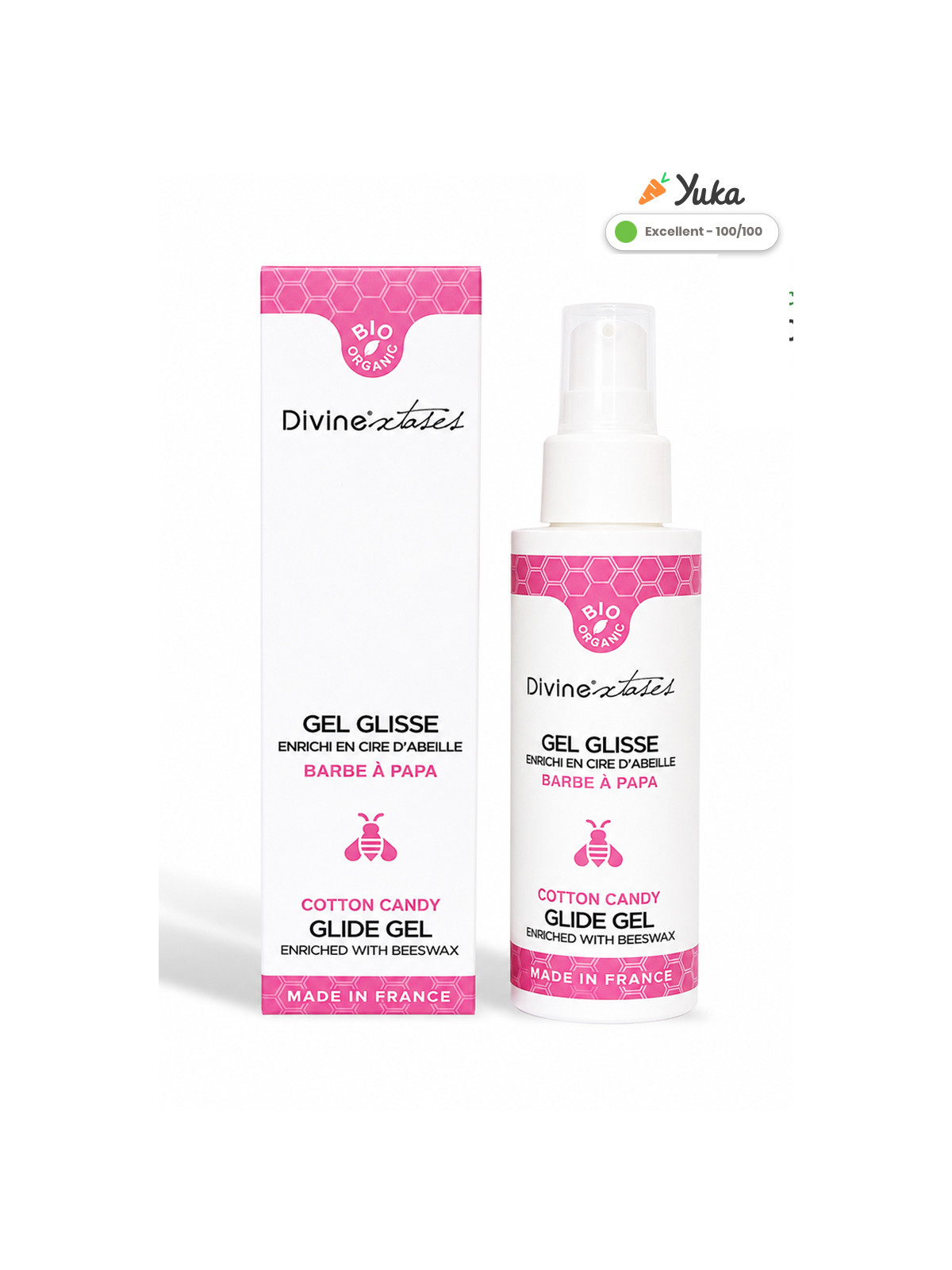 Lubrifiant Bio Barbe à papa 100ml - Divinexstases