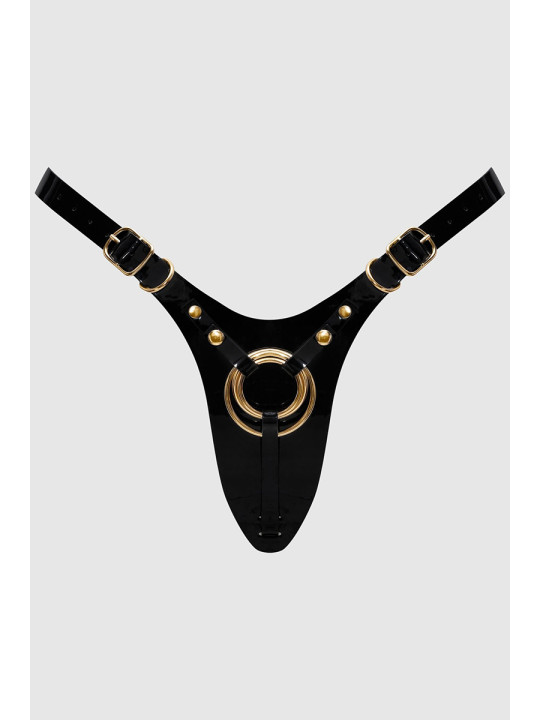 Harnais Fabulous noir vernis - Strap On Me