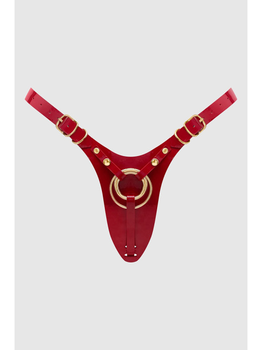 Harnais Fabulous rouge vernis - Strap On Me