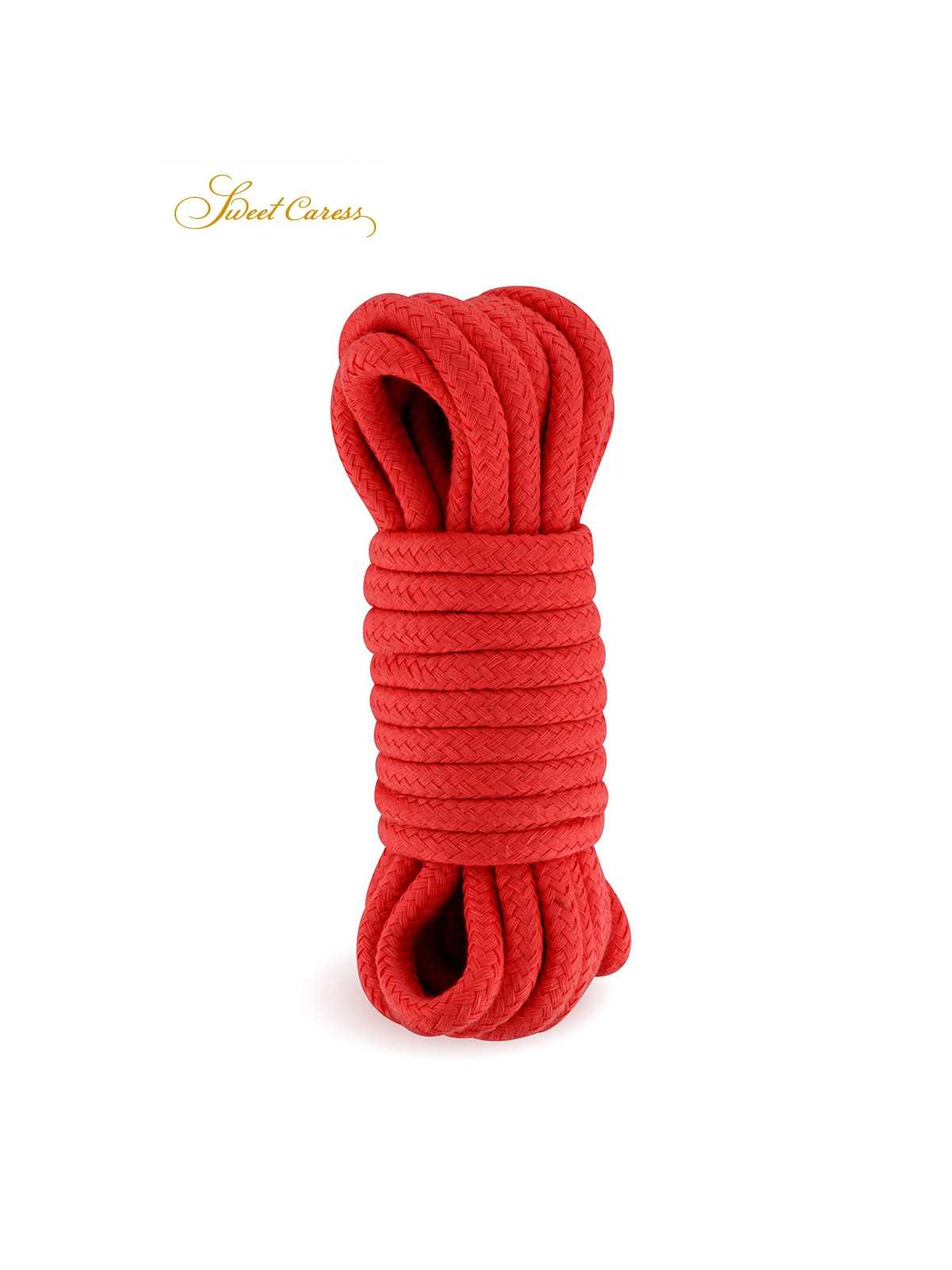 Corde de bondage rouge 5m - Sweet Caress